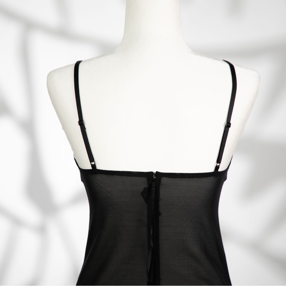 Never Worn Babaton Black Mesh Dress (Size L, Fits Snug) – Perfect Condition! - Picture 5 of 6